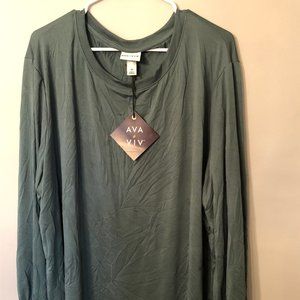 Oversized Flowy Long sleeve T-shirt A16